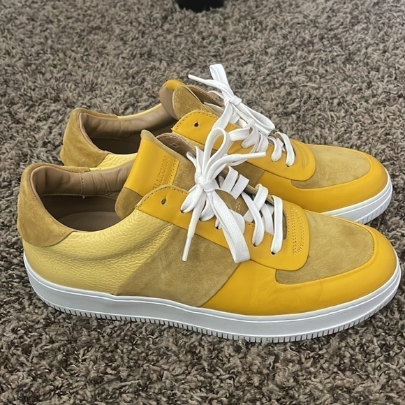 collegium Other - RARE COLLEGIUM Pillar Court 1 Sneaker Shoes Yellow White 42 EU Fits 9-9.5 US